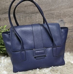 Kate Spade New York Carlyle Street Alexa Blue Ridge Pebbled Leather Satchel